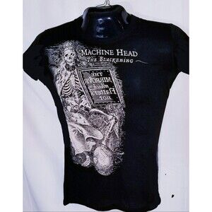 THE BLACKENING - MACHINE HEAD T-SHIRT NEW nos Womens Large ROCK TEE